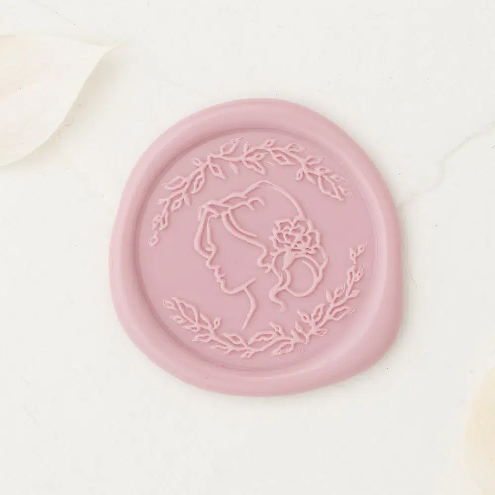Blushed wax seal