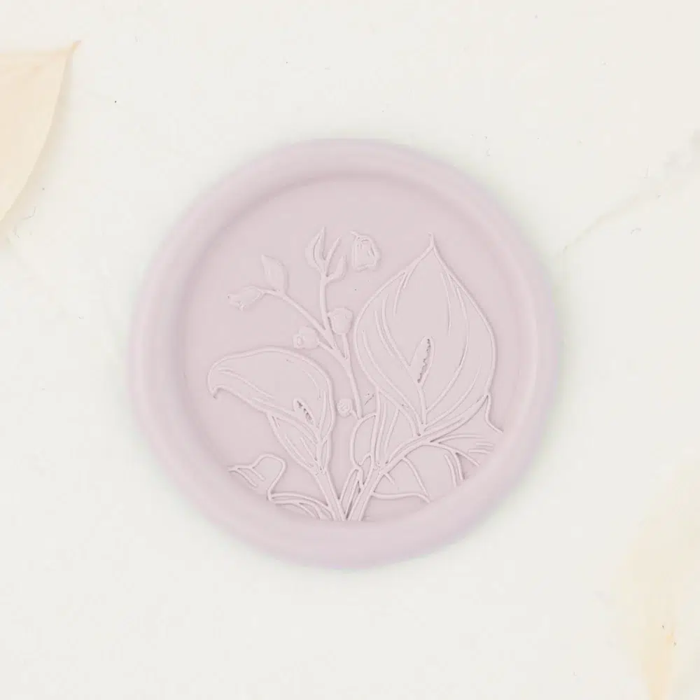 Calla Lily wax seal