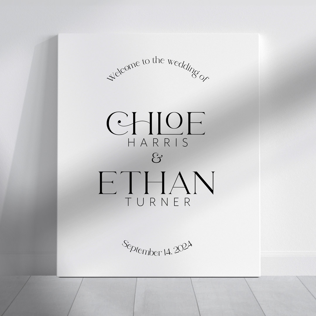 chloe wedding signage welcome sign