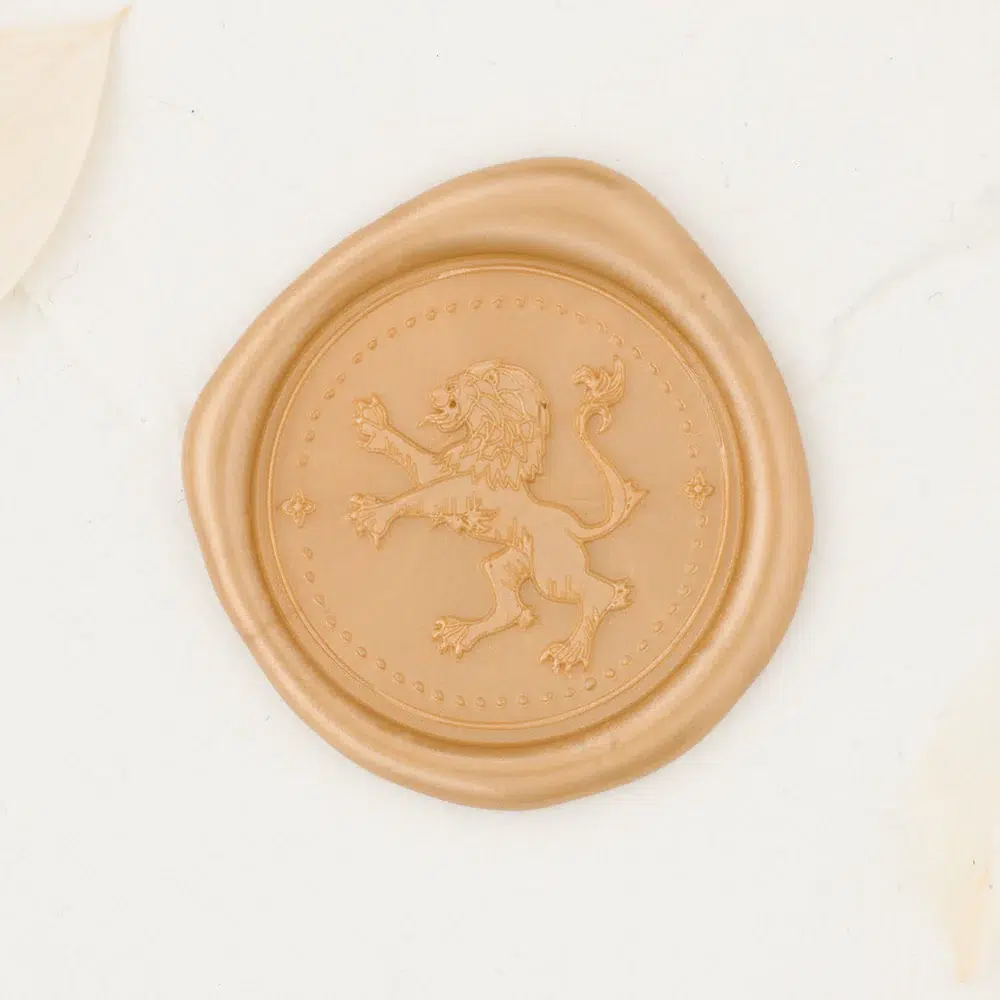Leo Crest wax seal