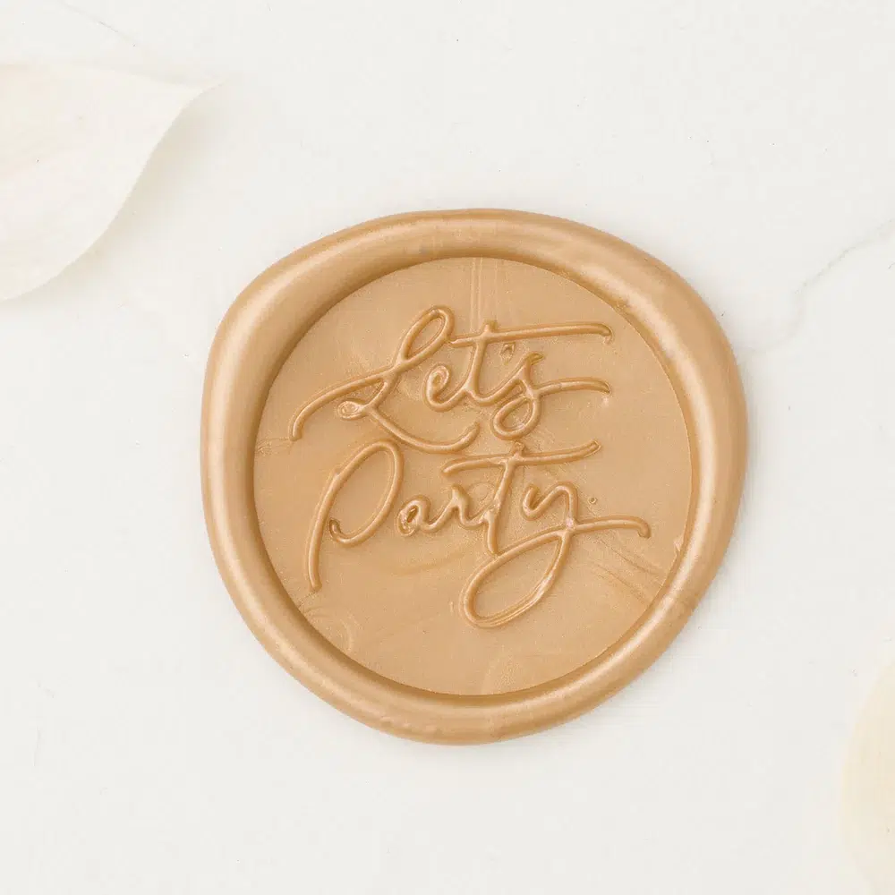 Let's Party wax seal