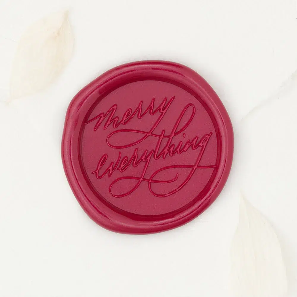 Merry Everything wax seal