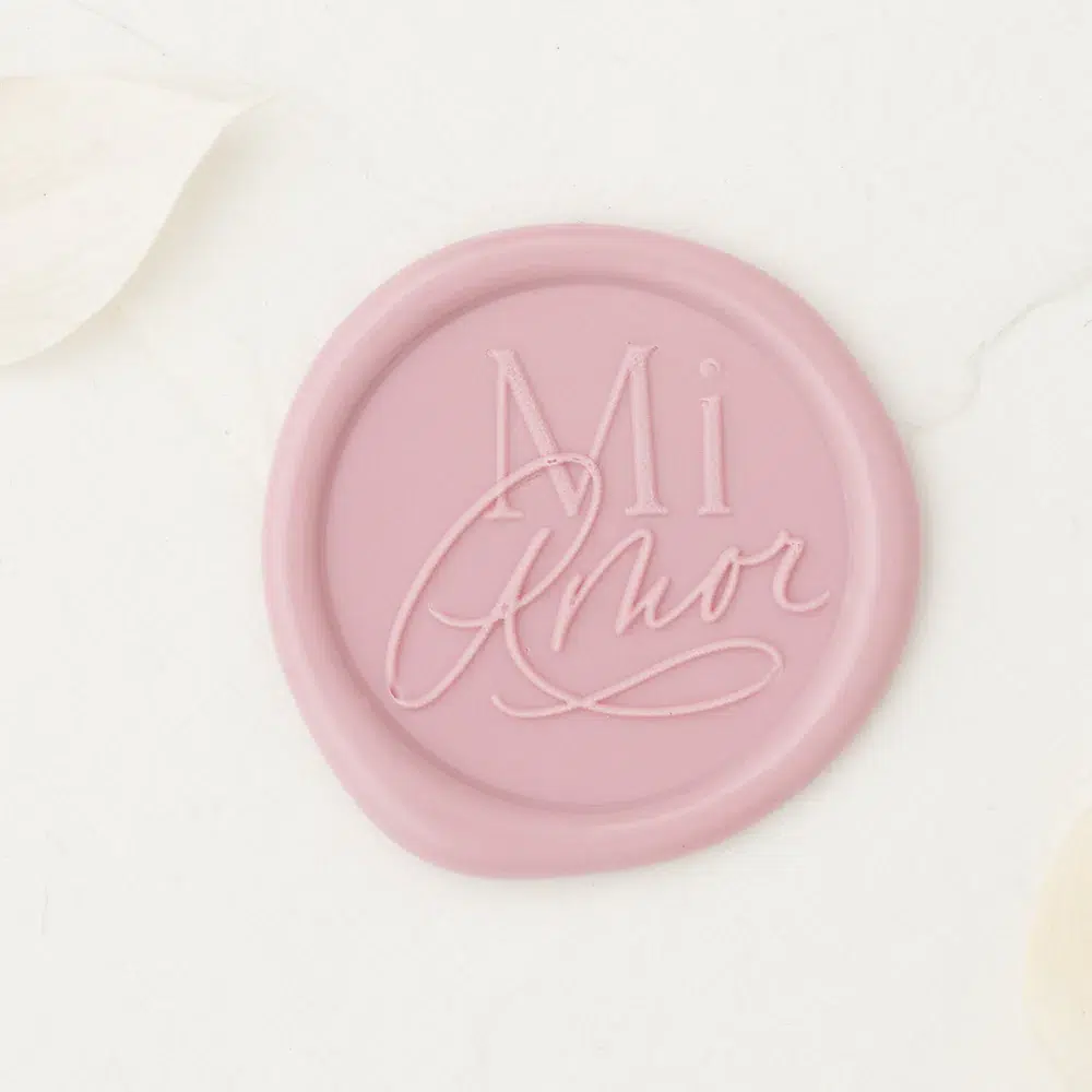 Mi Amor wax seal