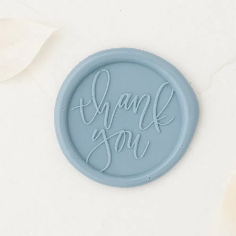Modern Thank You wax seal