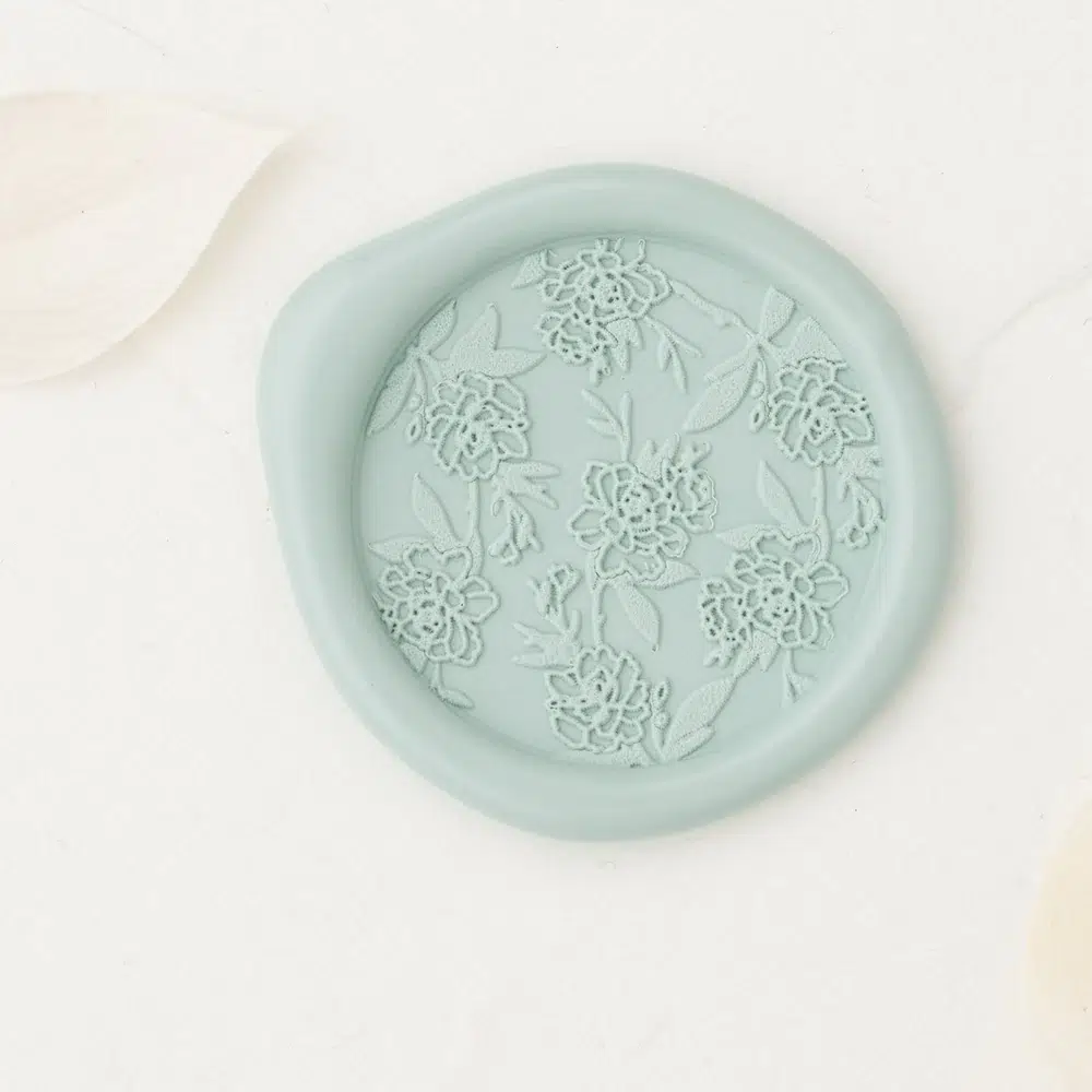 Tea Rose wax seal