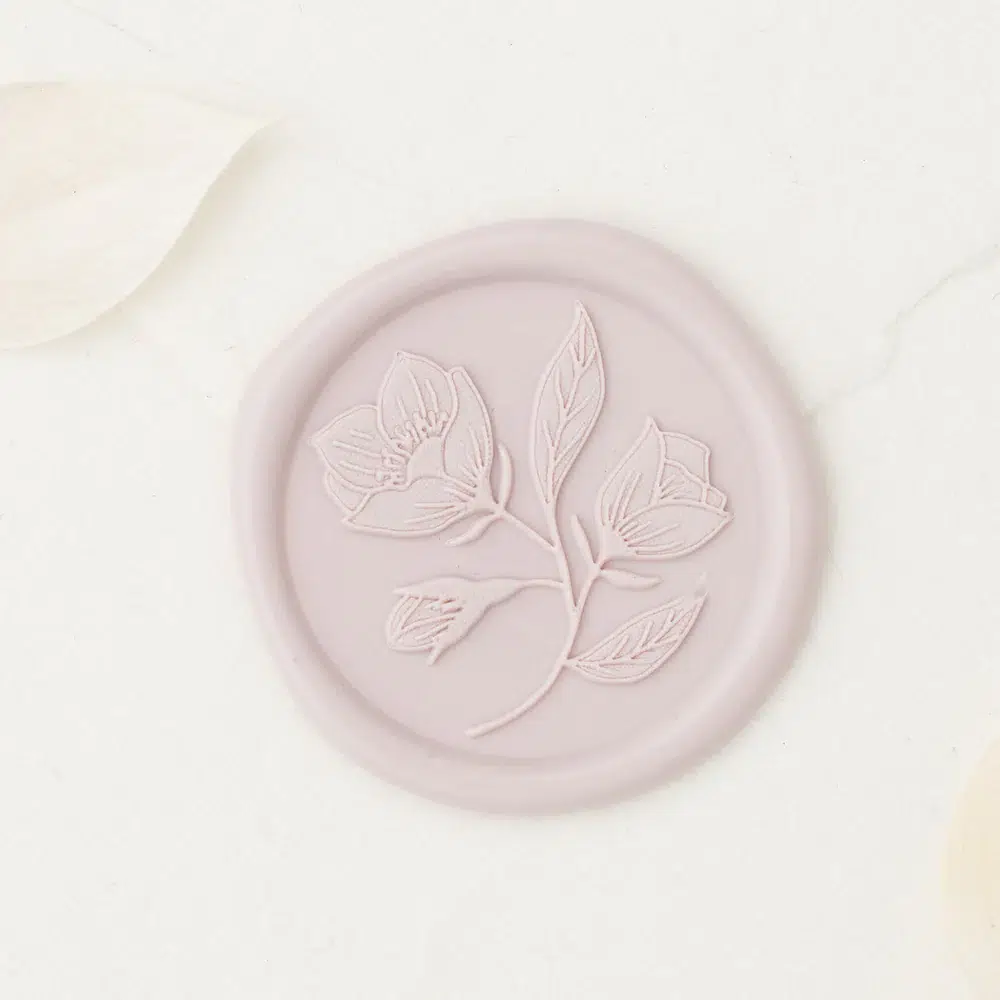 Wild Rose wax seal