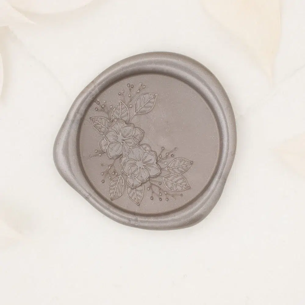 Winter Magnolias wax seal