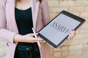 Patti Aziraj, owner of Asarye Paperie + Studio