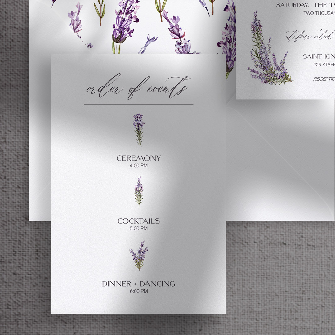 Aria Wedding Invitations enclosure details card