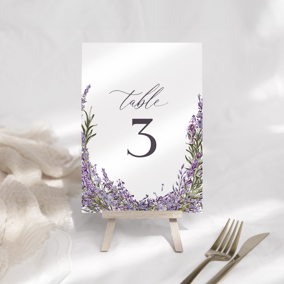 aria wedding signage table numbers