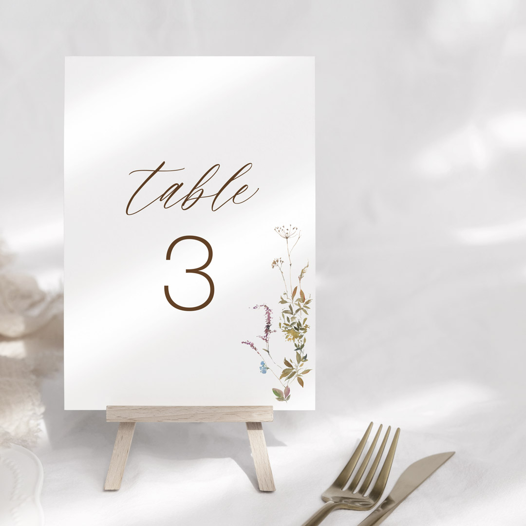 harp table numbers
