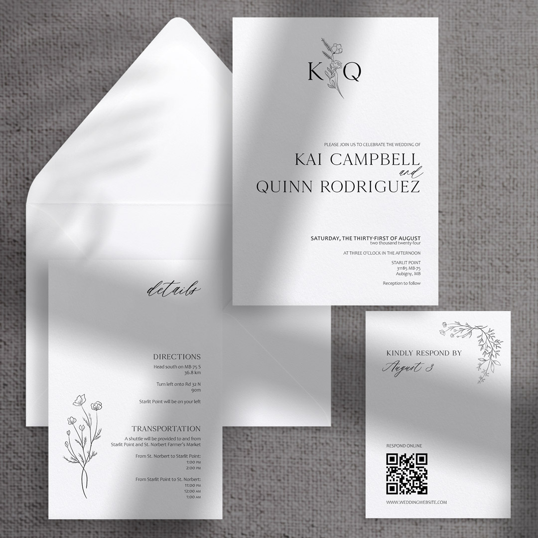kai wedding invitations