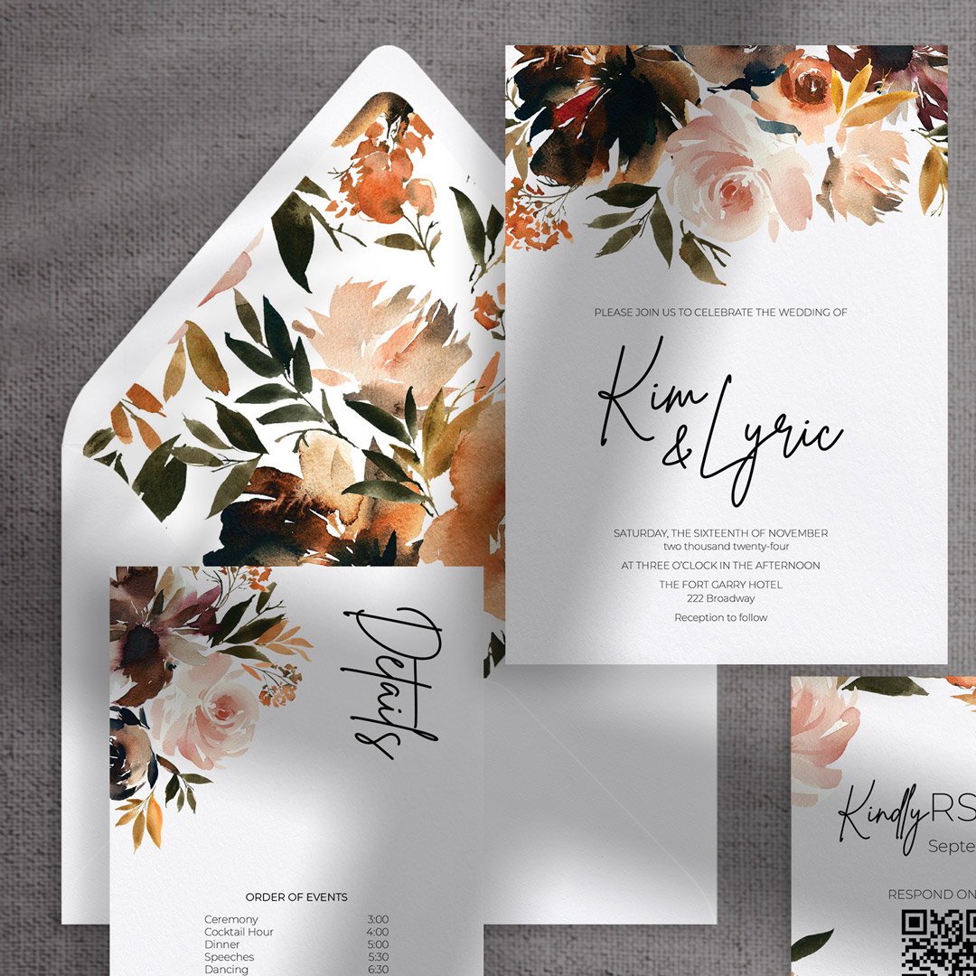 lyric wedding invitations
