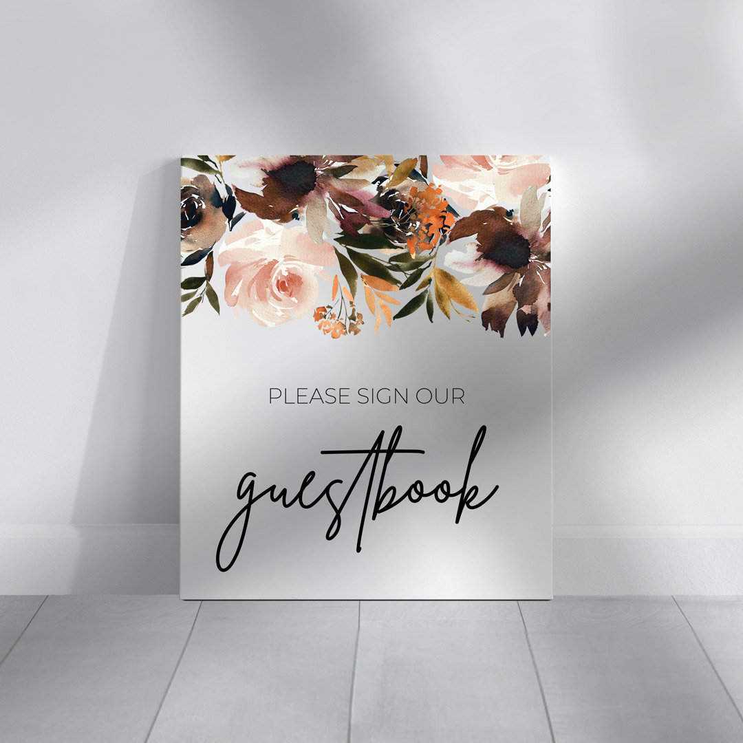 lyric wedding signage guestbook sign