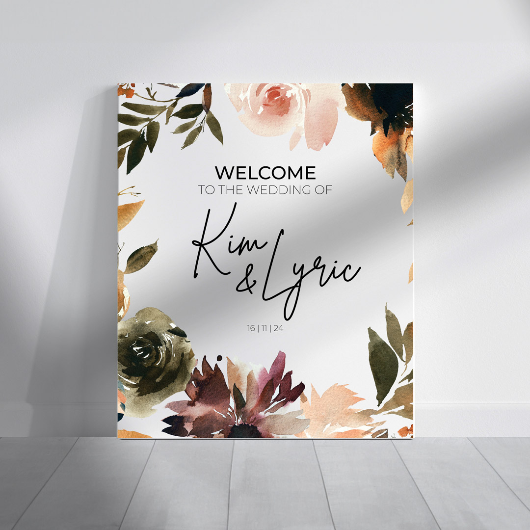 lyric wedding signage welcome sign