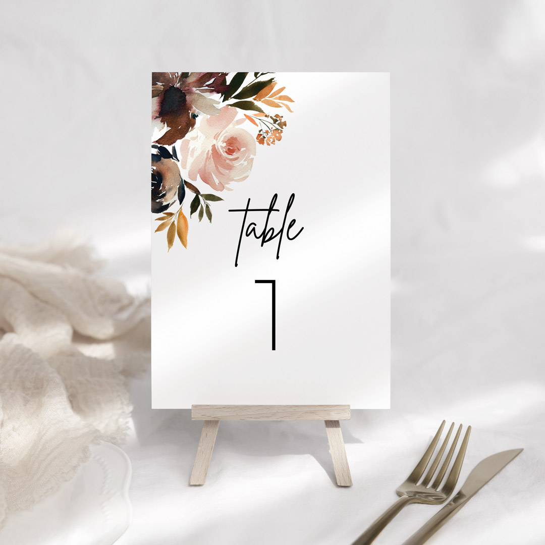 lyric wedding signage table numbers
