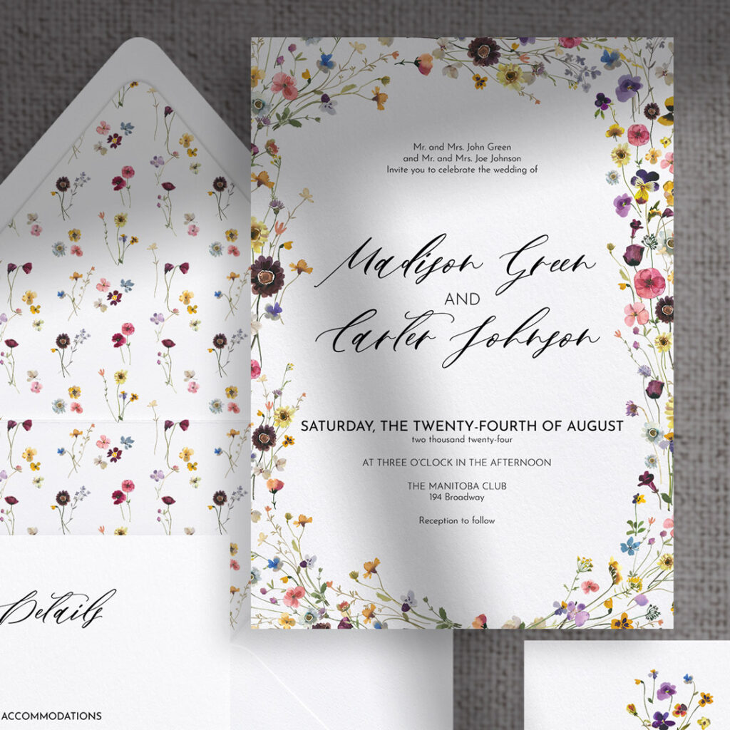 madi wedding invitations
