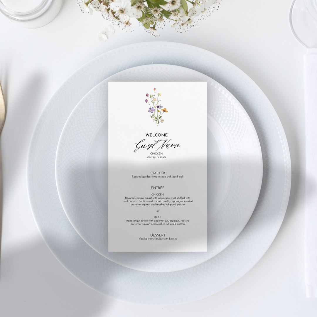 madi wedding signage wedding menus