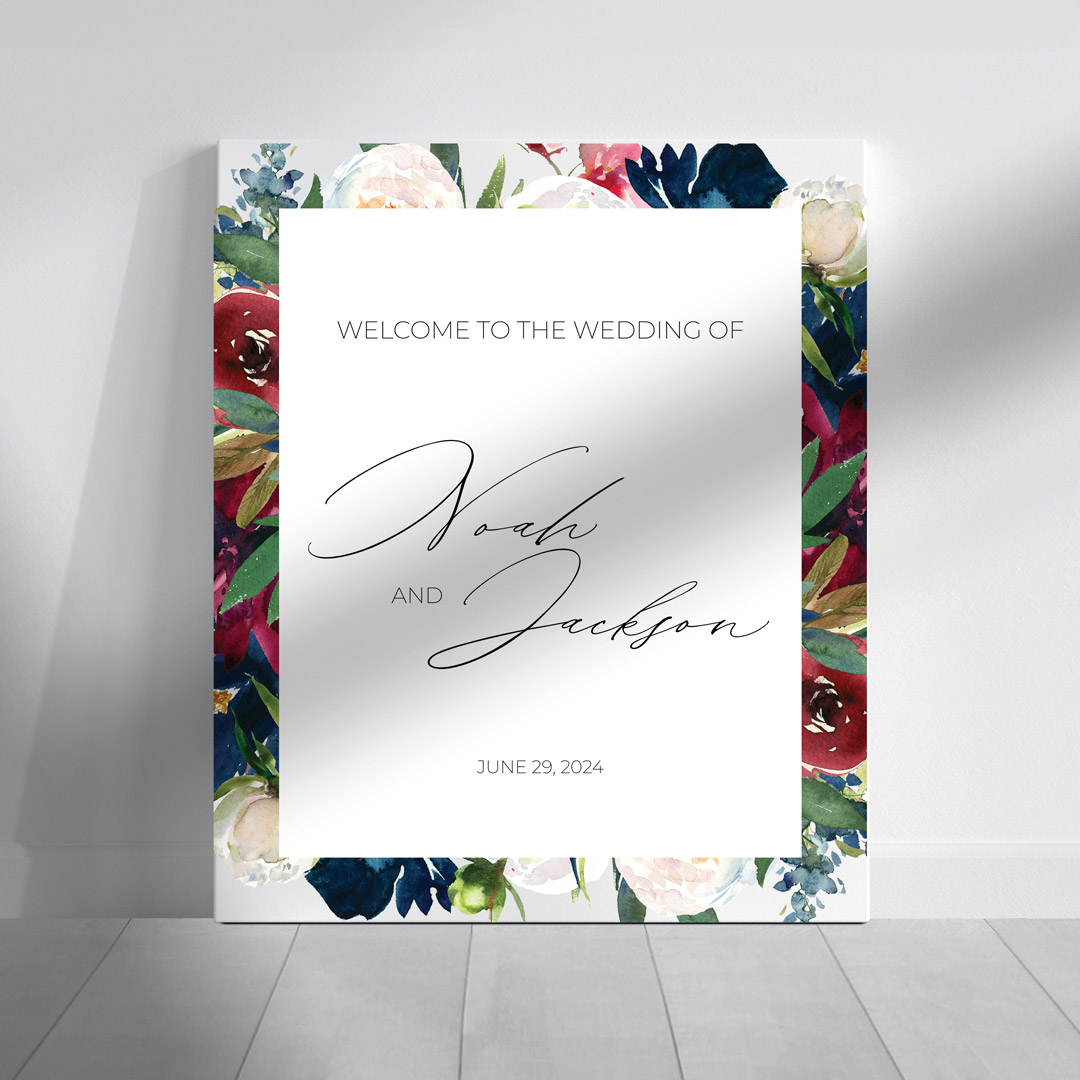 noah wedding signage welcome sign