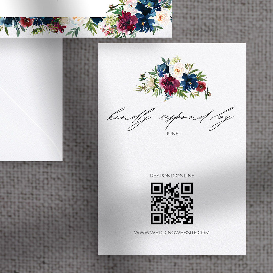 noah wedding invitations rsvp response card