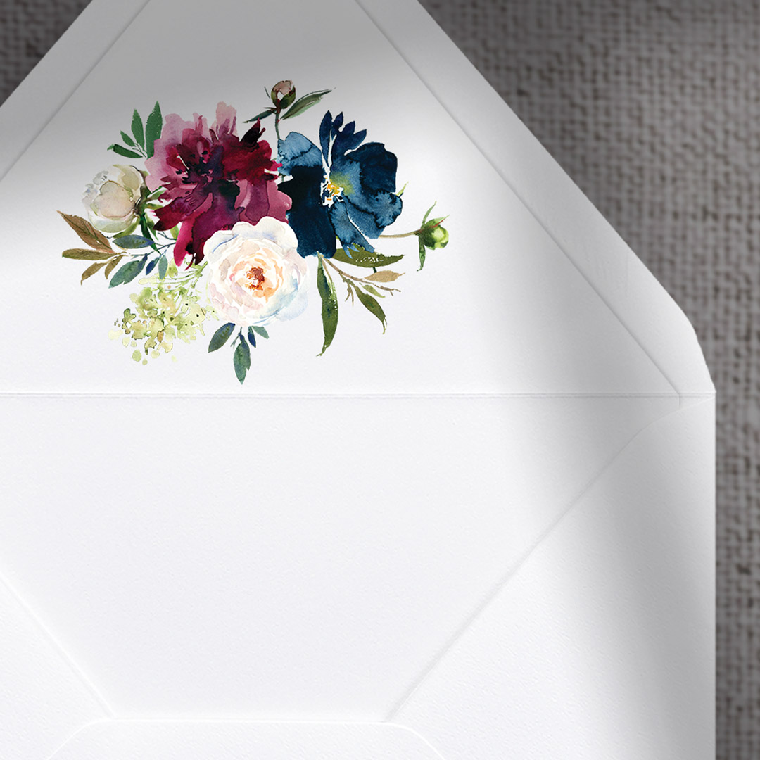 noah wedding invitations envelope liner