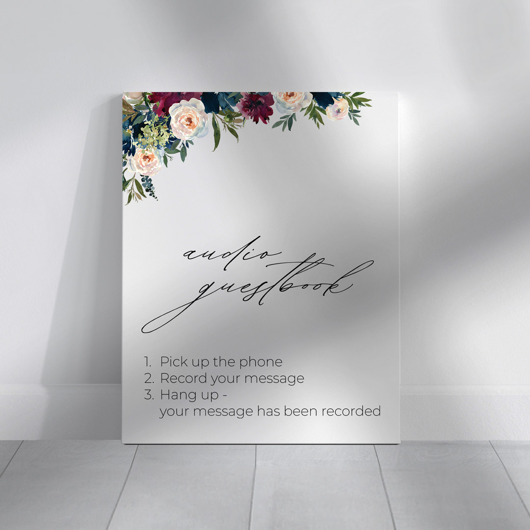 noah wedding signage guestbook sign