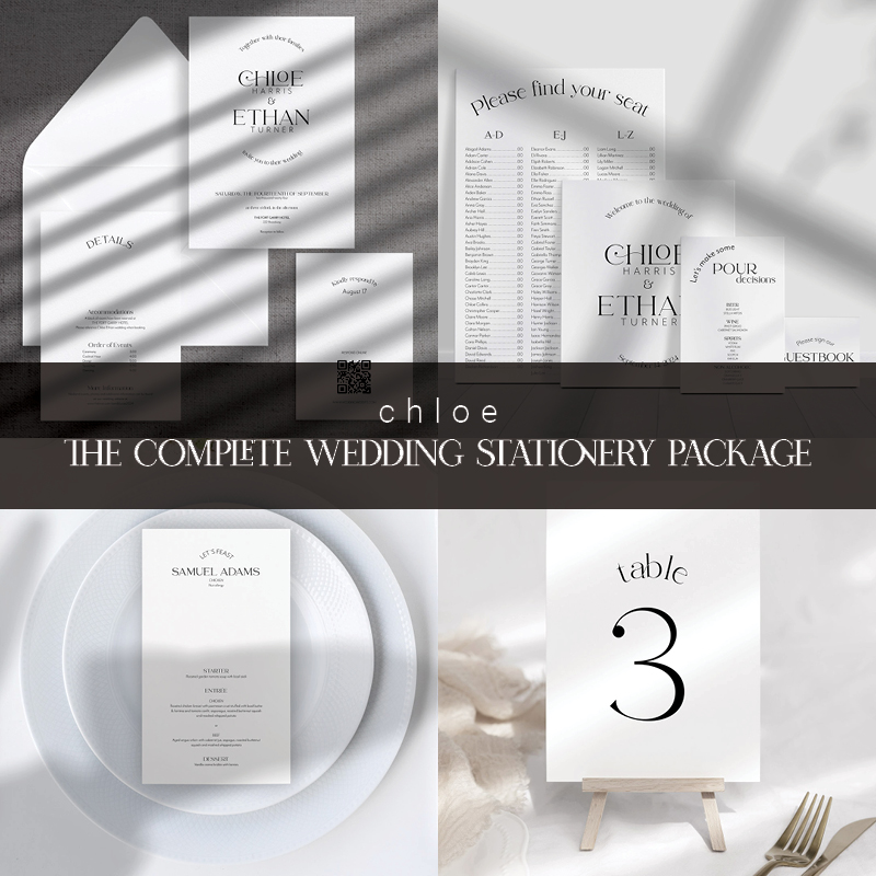 Chloe | The Complete Wedding Stationery Package