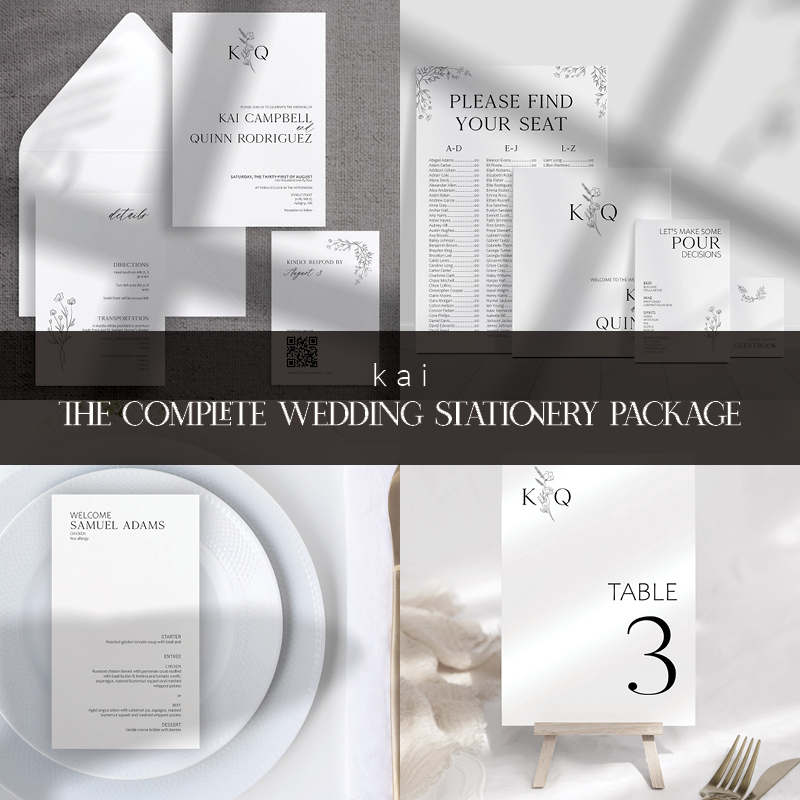 Kai | The Complete Wedding Stationery Package