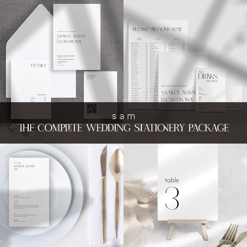 Sam | The Complete Wedding Stationery Package