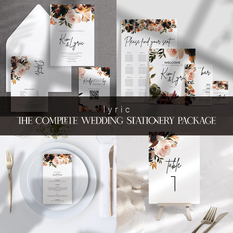 Lyric | The Complete Wedding Stationery Package